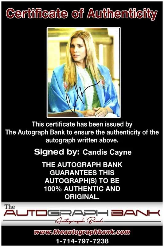 Candis Cayne — Candis Cayne signed celebrity 8x10 photo W/Cert Autograph 0061, изображение 2