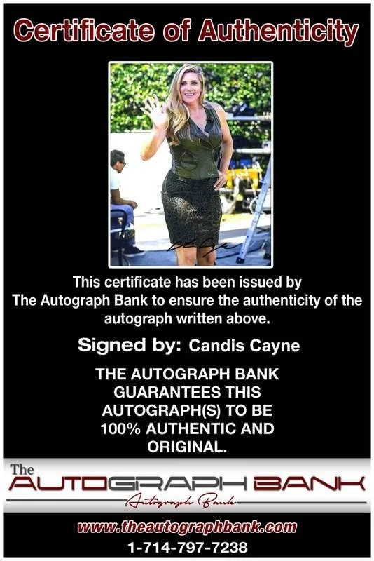 Candis Cayne — Candis Cayne signed celebrity 8x10 photo W/Cert Autograph 0055, изображение 2
