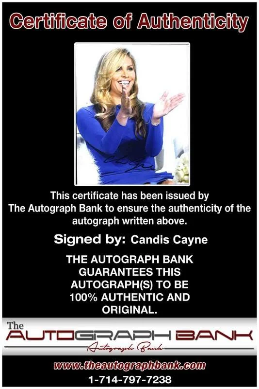 Candis Cayne — Candis Cayne signed celebrity 8x10 photo W/Cert Autograph 0058, изображение 2
