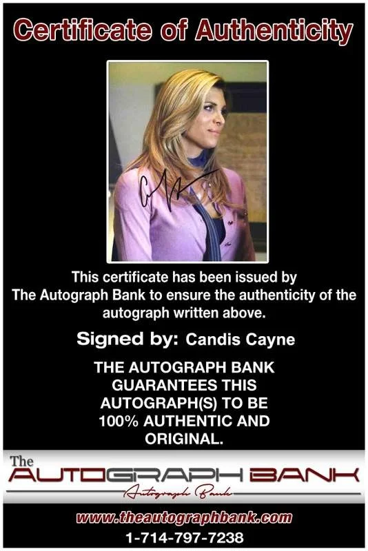 Candis Cayne — Candis Cayne signed celebrity 8x10 photo W/Cert Autograph 0056, изображение 2