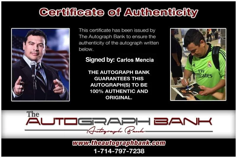 Carlos Mencia — Carlos Mencia signed celebrity 8x10 photo W/Cert Autograph 0080, изображение 2