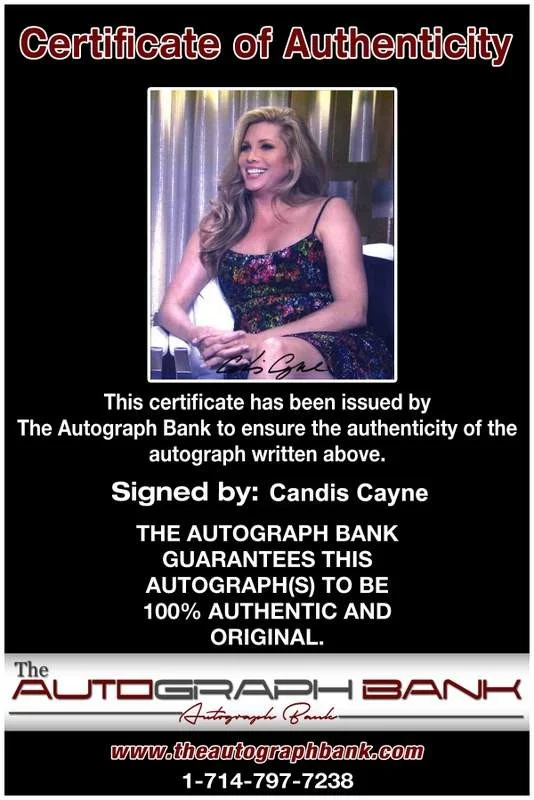 Candis Cayne — Candis Cayne signed celebrity 8x10 photo W/Cert Autograph 0059, изображение 2