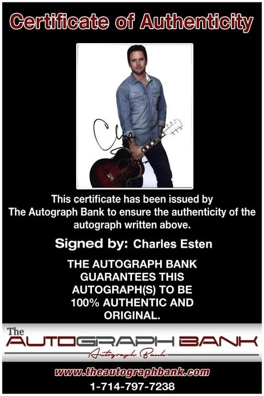 Charles Esten — Charles Esten signed celebrity 8x10 photo W/Cert Autograph 0084, image 2