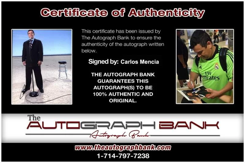 Carlos Mencia — Carlos Mencia signed celebrity 8x10 photo W/Cert Autograph 0079, изображение 2