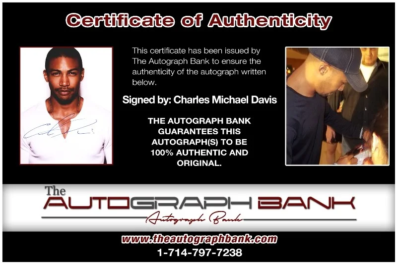 Charles Michael Davis — Charles Michael Davis authentic signed 8x10 photo |CERT Autographed 132716b1, изображение 2