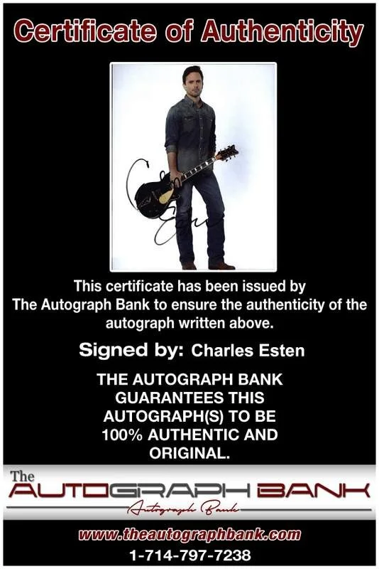Charles Esten — Charles Esten signed celebrity 8x10 photo W/Cert Autograph 0086, image 2