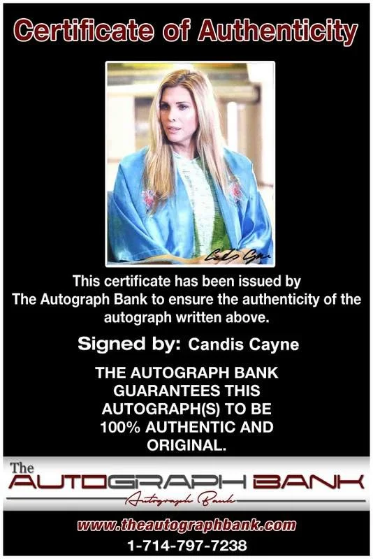 Candis Cayne — Candis Cayne signed celebrity 8x10 photo W/Cert Autograph 0057, изображение 2