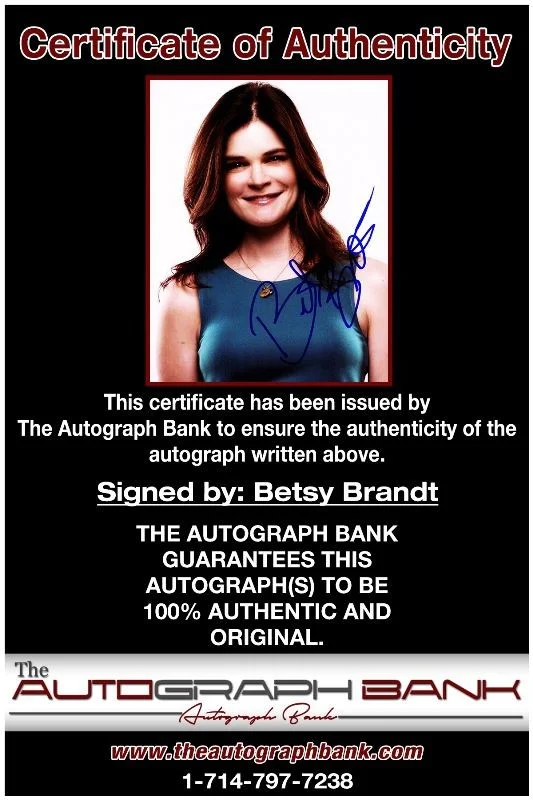 Betsy Brandt — Betsy Brandt authentic signed celebrity 8x10 photo W/Cert Autographed 132516d, image 2