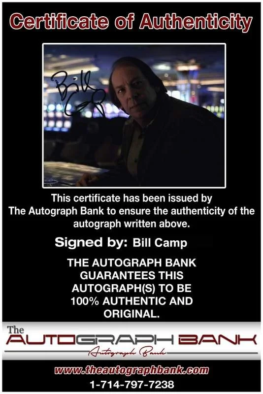 Bill Camp — Bill Camp signed celebrity 8x10 photo W/Cert Autograph 0001, изображение 2