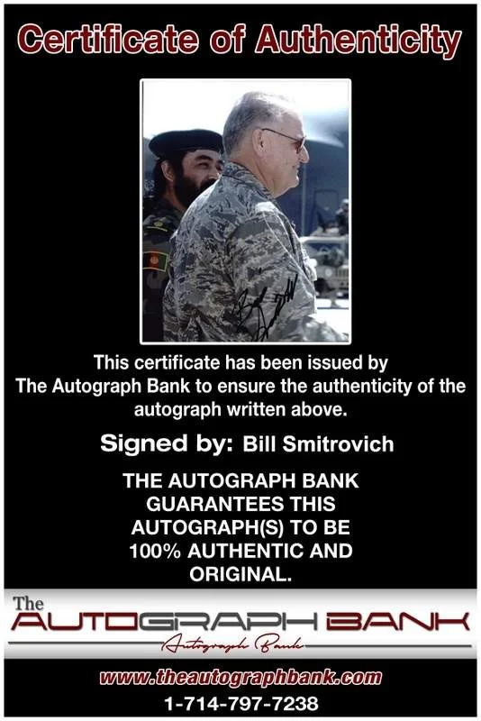 Bill Smitrovich — Bill Smitrovich signed celebrity 8x10 photo W/Cert Autograph 0054, изображение 2