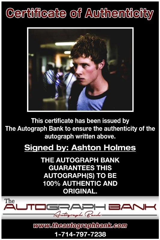 Ashton Holmes — Ashton Holmes authentic signed celebrity 8x10 photo W/Cert Autographed 132716c, изображение 2