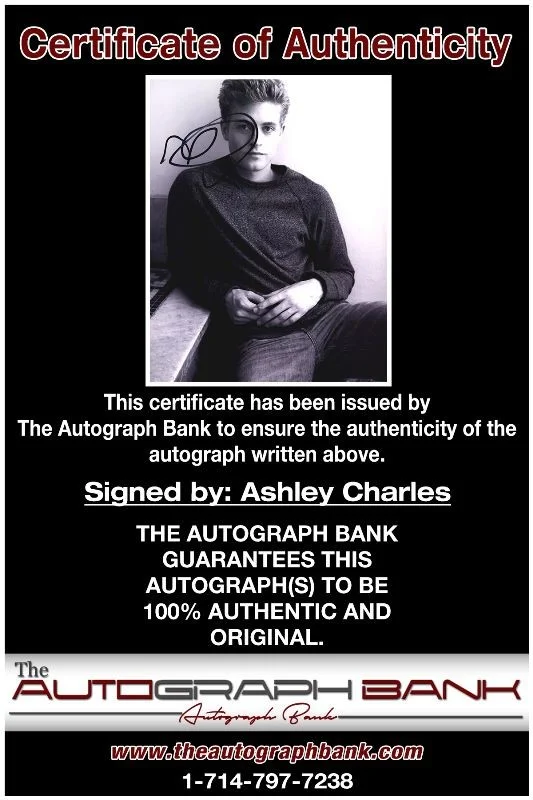 Ashley Charles — Ashley Charles authentic signed celebrity 8x10 photo W/Cert Autographed 132716a, image 2