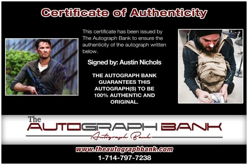 Austin Nichols — Austin Nichols authentic signed celebrity 8x10 photo W/Cert Autographed B0004, изображение 2