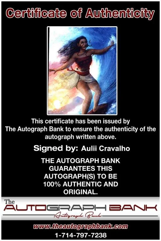 Aulii Cravalho — Aulii Cravalho signed celebrity 8x10 photo W/Cert Autograph 0023, image 2