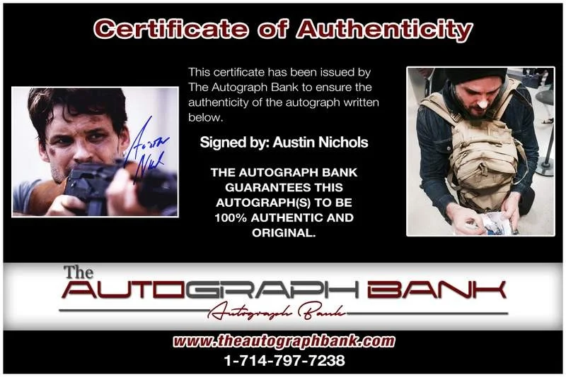 Austin Nichols — Austin Nichols authentic signed celebrity 8x10 photo W/Cert Autographed B0002, изображение 2