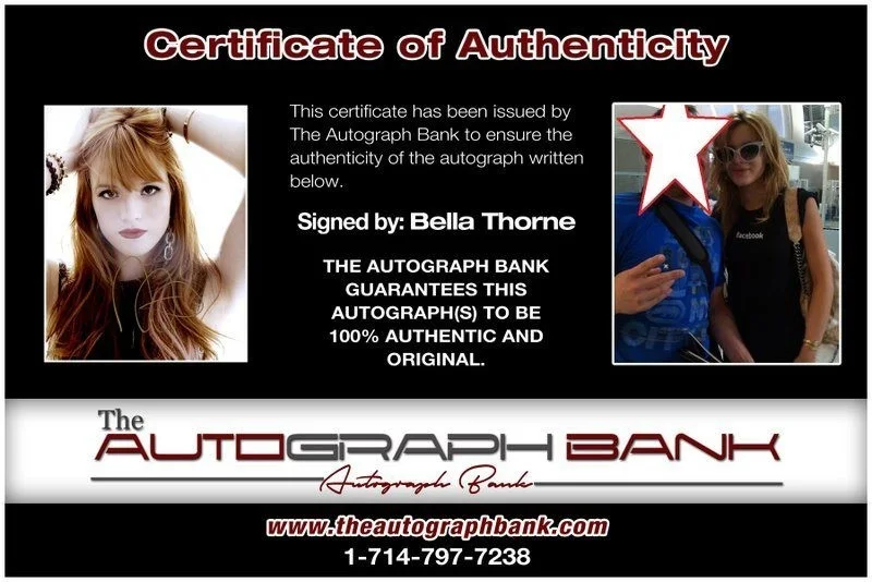 Bella Thorne — Bella Thorne authentic signed celebrity 8x10 photo W/Cert Autographed C11, изображение 2