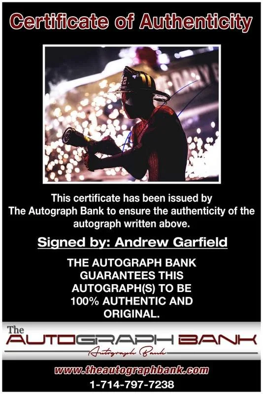 Andrew Garfield — Andrew Garfield authentic signed celebrity 8x10 photo W/Cert Autographed A0002, изображение 2
