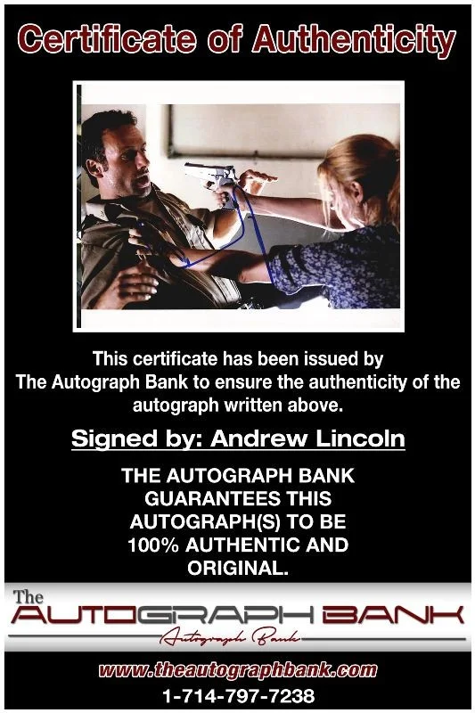 Andrew Lincoln — Andrew Lincoln authentic signed celebrity 8x10 photo W/Cert Autographed 132716a, image 2