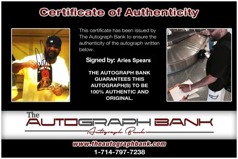 Aries Spears — Aries Spears signed celebrity 8x10 photo W/Cert Autograph 0017, изображение 2