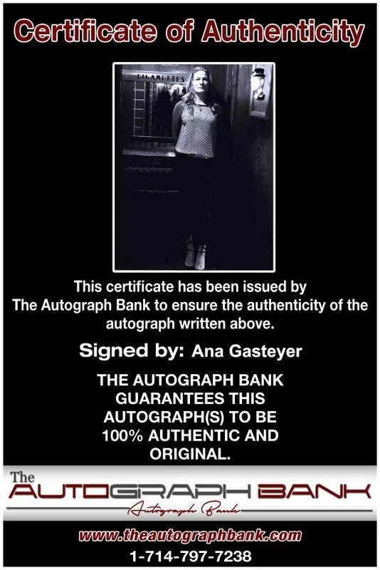 Ana Gasteyer — Ana Gasteyer signed celebrity 8x10 photo W/Cert Autograph 0009, изображение 2