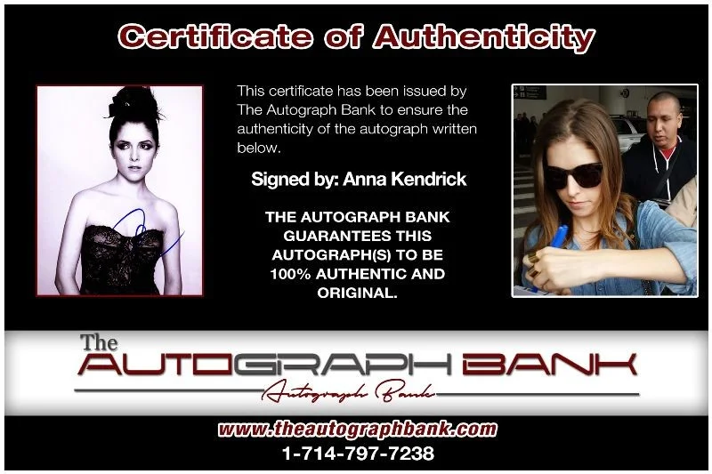 Anna Kendrick — Anna Kendrick authentic signed celebrity 8x10 photo W/Cert Autographed 132516c, image 2