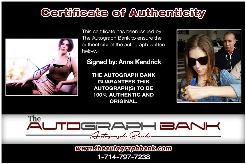 Anna Kendrick — Anna Kendrick authentic signed celebrity 8x10 photo W/Cert Autographed 132516a, изображение 2