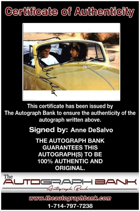 Anne Desalvo — Anne Desalvo signed celebrity 8x10 photo W/Cert Autograph 0028, изображение 2