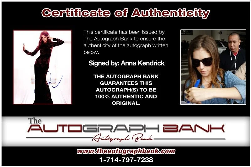 Anna Kendrick — Anna Kendrick authentic signed celebrity 8x10 photo W/Cert Autographed 132516d, изображение 2