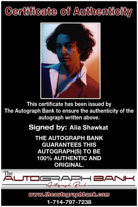 Alia Shawkat — Alia Shawkat signed celebrity 8x10 photo W/Cert Autograph 0006, изображение 2