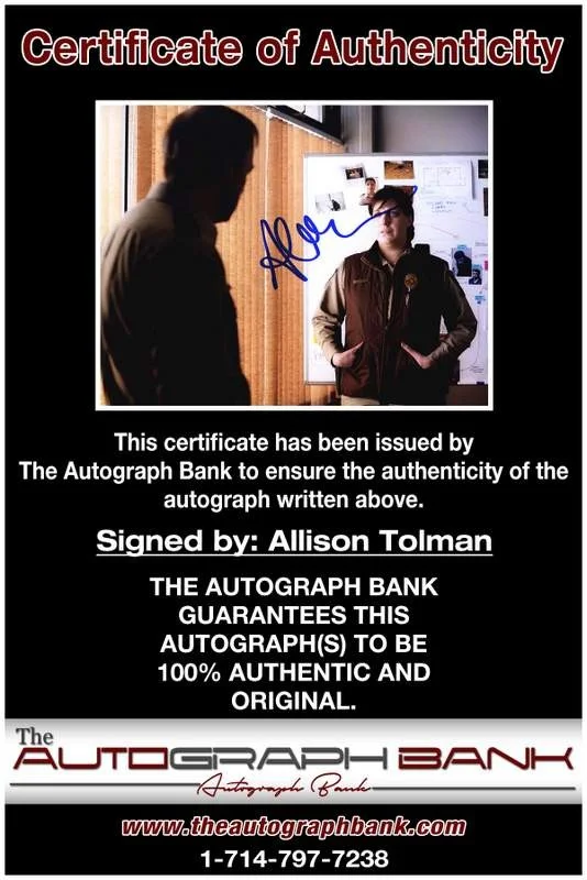 Allison Tolman — Allison Tolman authentic signed celebrity 8x10 photo W/Cert Autographed A0006, изображение 2