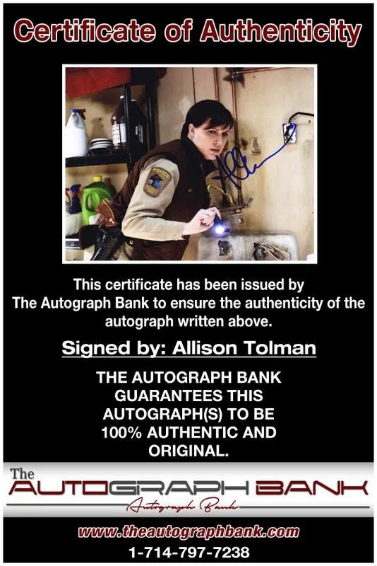 Allison Tolman — Allison Tolman authentic signed celebrity 8x10 photo W/Cert Autographed A0005, изображение 2