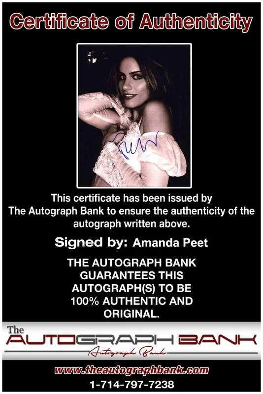 Amanda Peet — Amanda Peet signed celebrity 8x10 photo W/Cert Autograph 0005, изображение 2