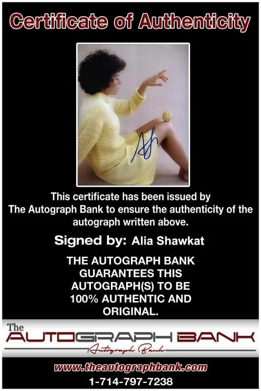 Alia Shawkat — Alia Shawkat signed celebrity 8x10 photo W/Cert Autograph 0007, image 2