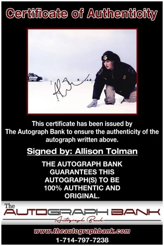 Allison Tolman — Allison Tolman authentic signed celebrity 8x10 photo W/Cert Autographed A0001, изображение 2