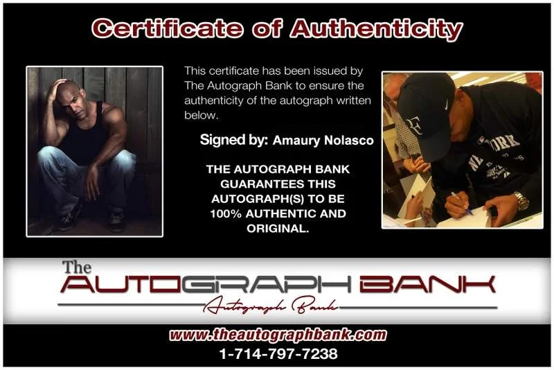 Amaury Nolasco — Amaury Nolasco signed celebrity 8x10 photo W/Cert Autograph 0022, изображение 2