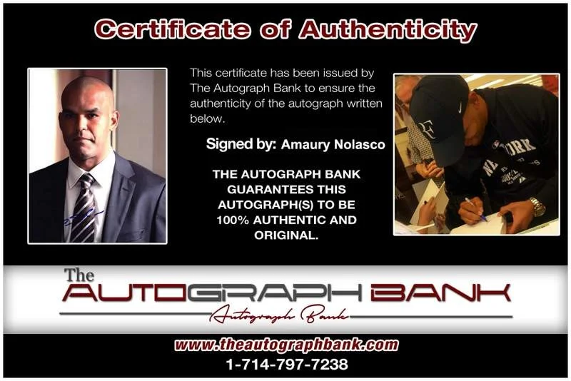 Amaury Nolasco — Amaury Nolasco signed celebrity 8x10 photo W/Cert Autograph 0023, image 2