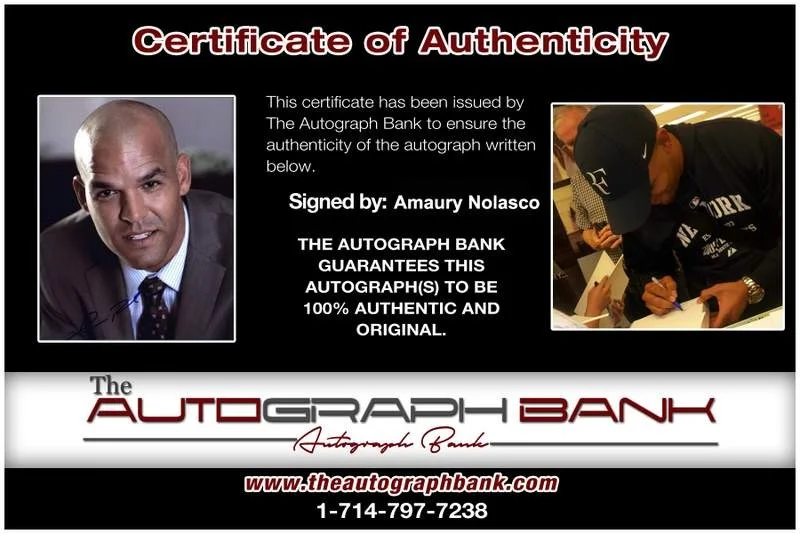 Amaury Nolasco — Amaury Nolasco signed celebrity 8x10 photo W/Cert Autograph 0021, изображение 2