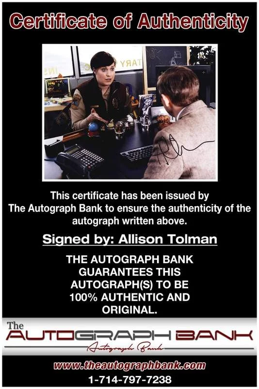 Allison Tolman — Allison Tolman authentic signed celebrity 8x10 photo W/Cert Autographed A0002, изображение 2