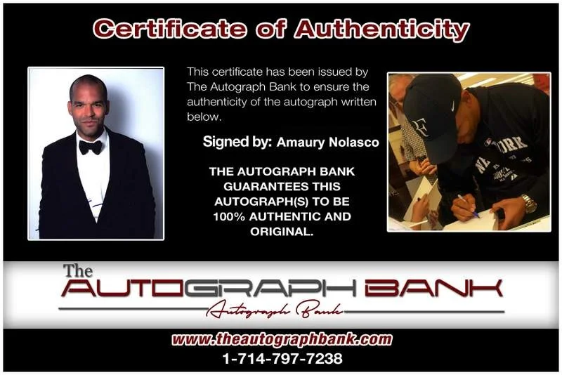 Amaury Nolasco — Amaury Nolasco signed celebrity 8x10 photo W/Cert Autograph 0017, изображение 2
