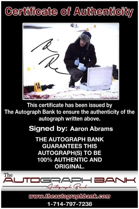 Aaron Abrams — Aaron Abrams signed celebrity 8x10 photo W/Cert Autograph 0003, изображение 2
