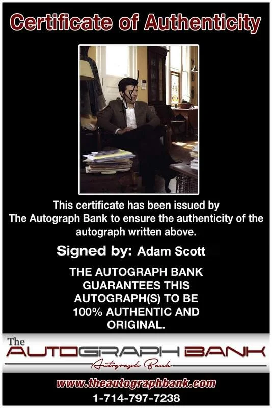 Adam Scott — Adam Scott signed celebrity 8x10 photo W/Cert Autograph 0008, изображение 2