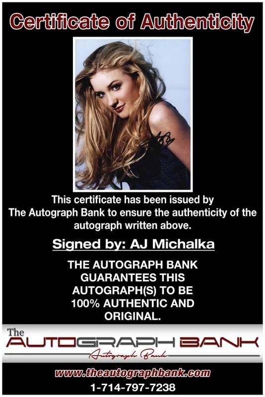 Aj Michalka — Aj Michalka authentic signed celebrity 8x10 photo W/Cert Autographed A0001, изображение 2