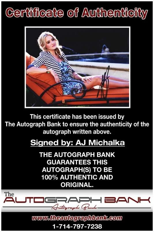 Aj Michalka — Aj Michalka authentic signed celebrity 8x10 photo W/Cert Autographed A0005, изображение 2