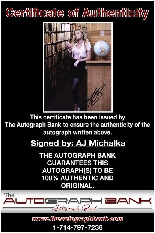 Aj Michalka — Aj Michalka authentic signed celebrity 8x10 photo W/Cert Autographed A0003, изображение 2
