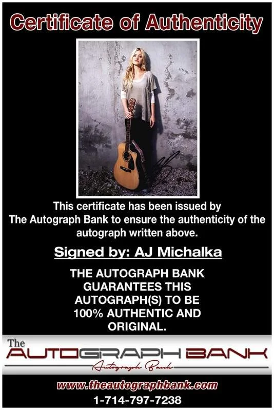 Aj Michalka — Aj Michalka authentic signed celebrity 8x10 photo W/Cert Autographed A0004, изображение 2