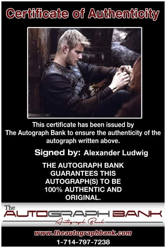 Alexander Ludwig — Alexander Ludwig signed celebrity 8x10 photo W/Cert Autograph 0013, image 2