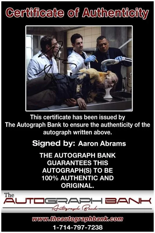 Aaron Abrams — Aaron Abrams signed celebrity 8x10 photo W/Cert Autograph 0001, изображение 2