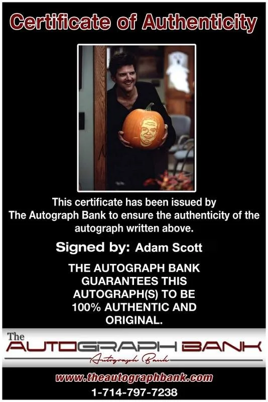 Adam Scott — Adam Scott signed celebrity 8x10 photo W/Cert Autograph 0010, изображение 2