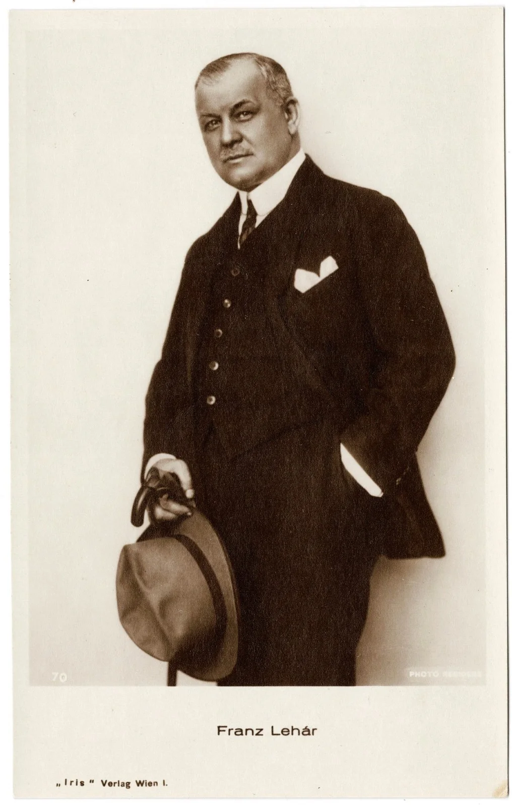 Autograph Franz Lehár – Legendary Operetta Composer – Card & Portrait + CoA, изображение 3