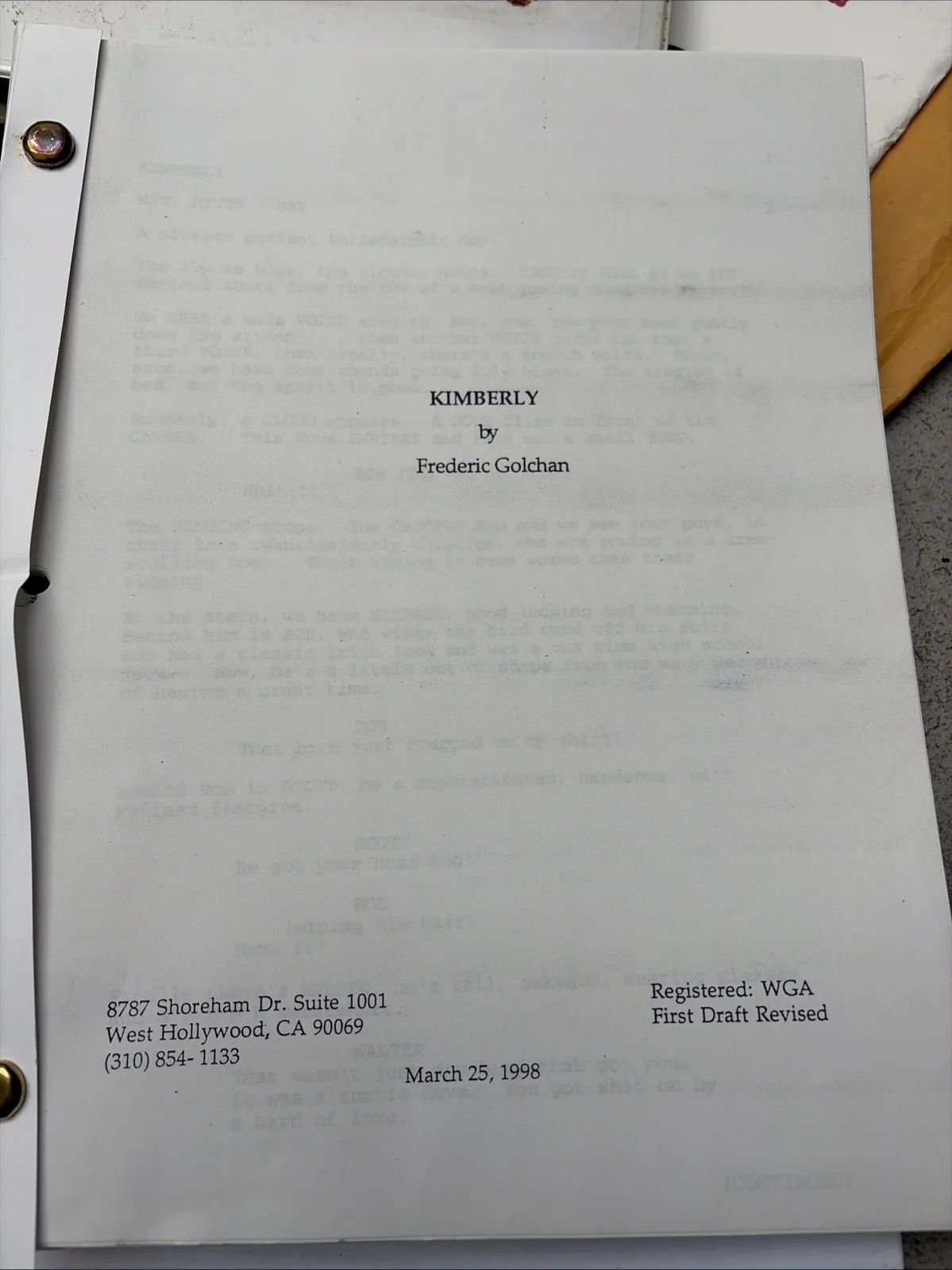9 Vintage Script/screenplays Hollywood & Part Book Manuscripts 1984-2002, image 2